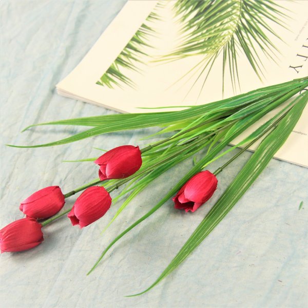 Outdoor Artificial Tulips Flowers