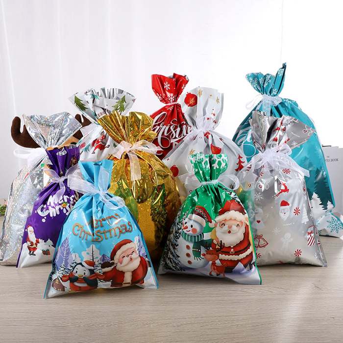 2023 New Christmas Drawstrings Gift Bags