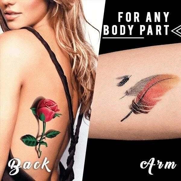 Trendy 3D Tattoo Stickers 50 PCS
