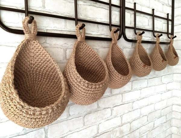 Hanging Wall Vegetable Fruit Baskets