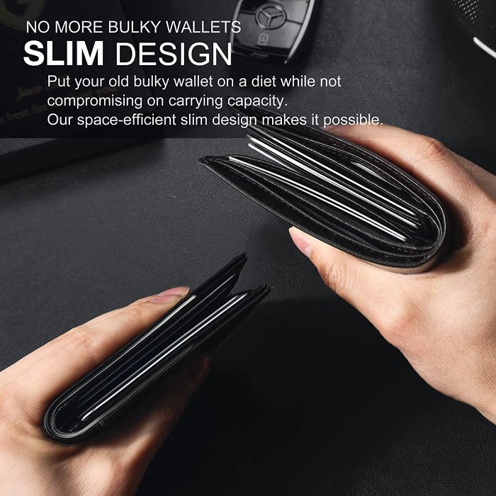 LAST DAY PROMOTION SAVE $20 Mens Slim Wallet Rfid Blocking