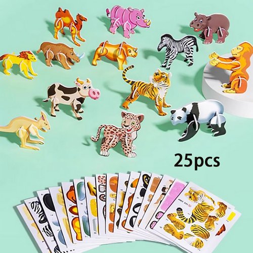 Educational 3D Cartoon Puzzle