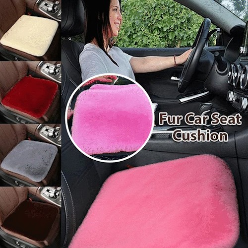 -Plush Car Seat Cushion