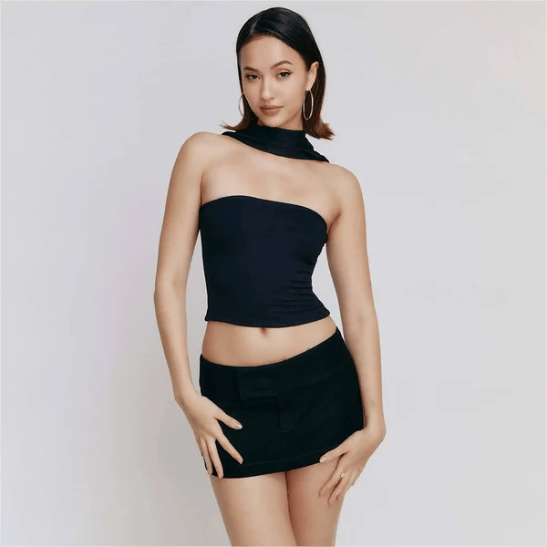 Summer Hot SaleTube Top Cropped Solid for Everyday Wear