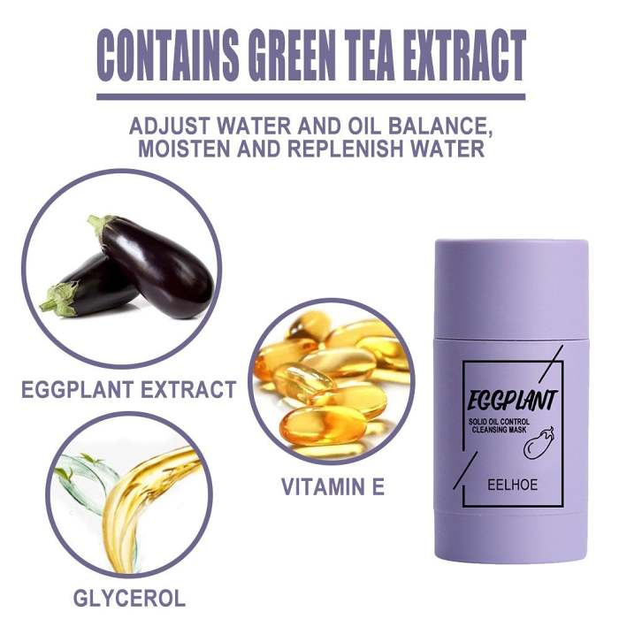 Green Tea Mask Clay Stick Face Mask Skin Care Poreless Deep