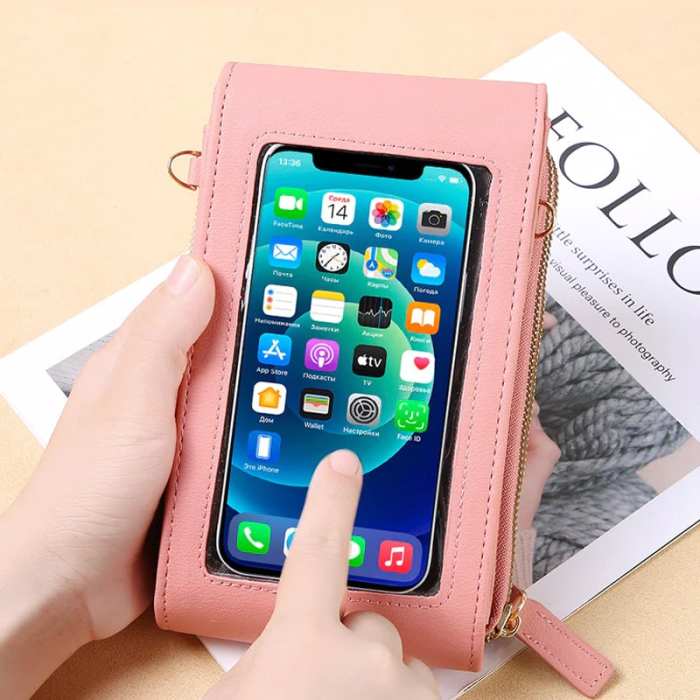 Large Capacity Elegant Crossbody Touch Screen Phone Bag