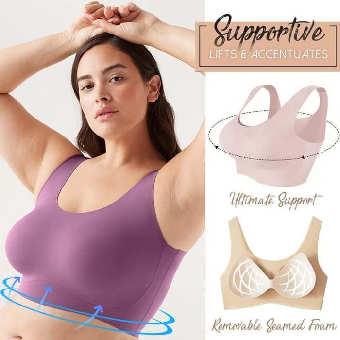 Plus Size Ultra Comfort Seamless Shaping Wireless Support Bra