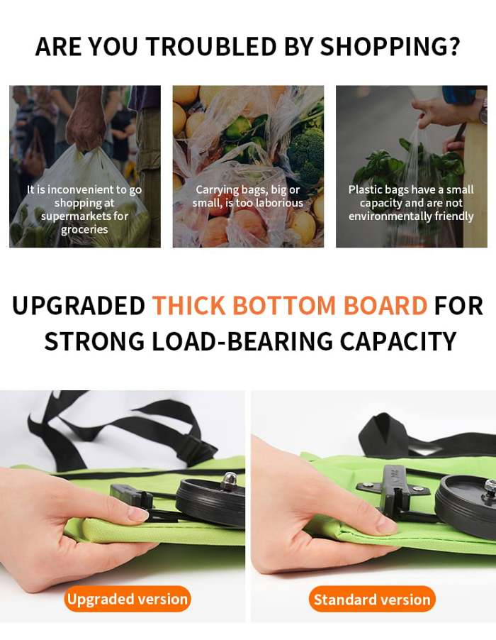 Shopping Bag Folding Green Bag