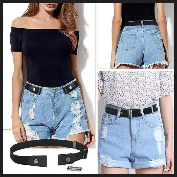 - Buckle-free Invisible Elastic Waist Belts
