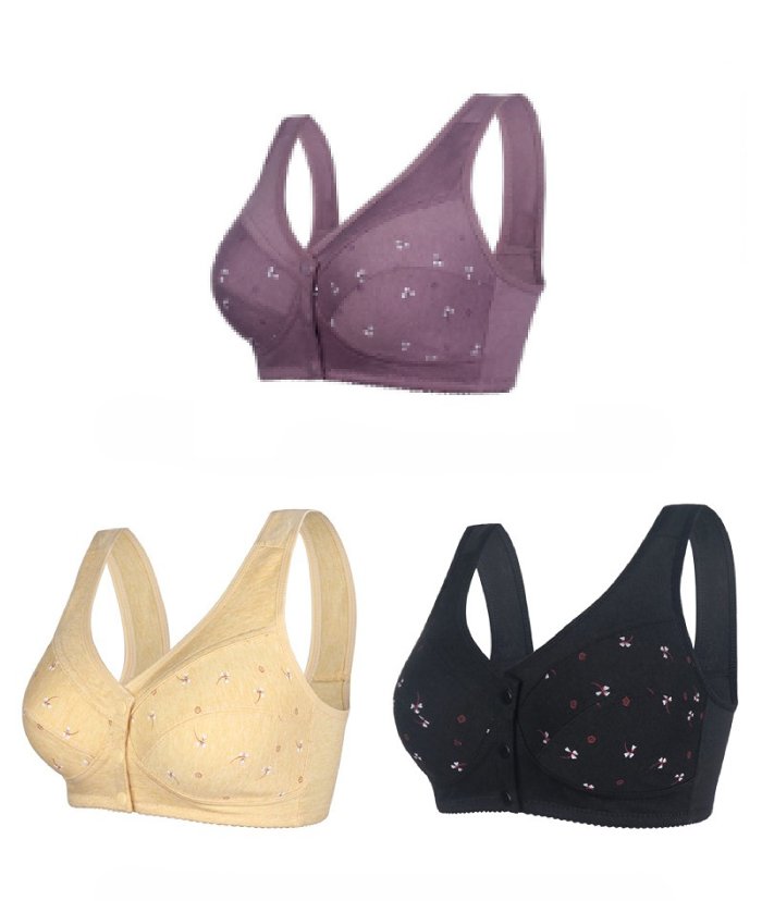New Design for Senior Front Closure Cotton Bra