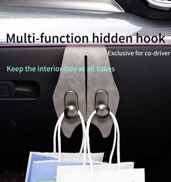 Hidden Car Storage Box Hook