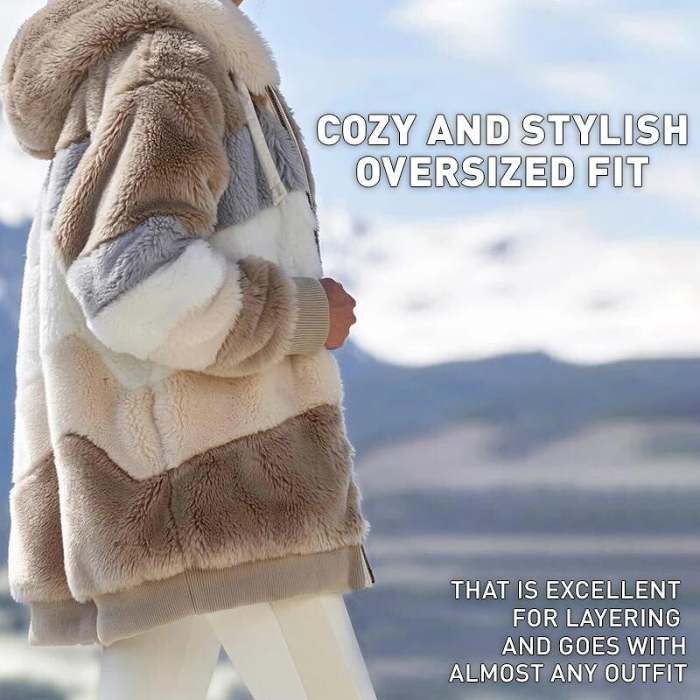 Contrasting Padded Coat