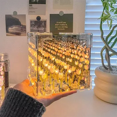 40% OFF2 in 1 Mirror Tulip Lamp Insomnia Essentials