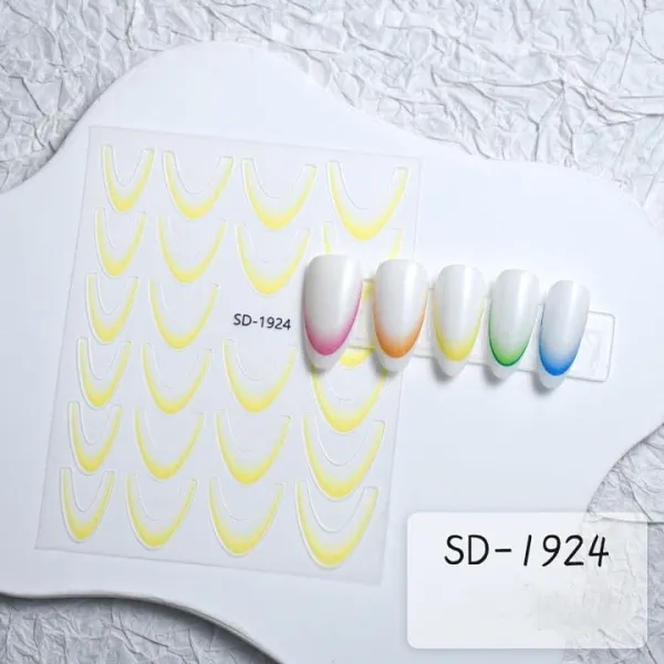 2024 Gradient French Nail Stickers