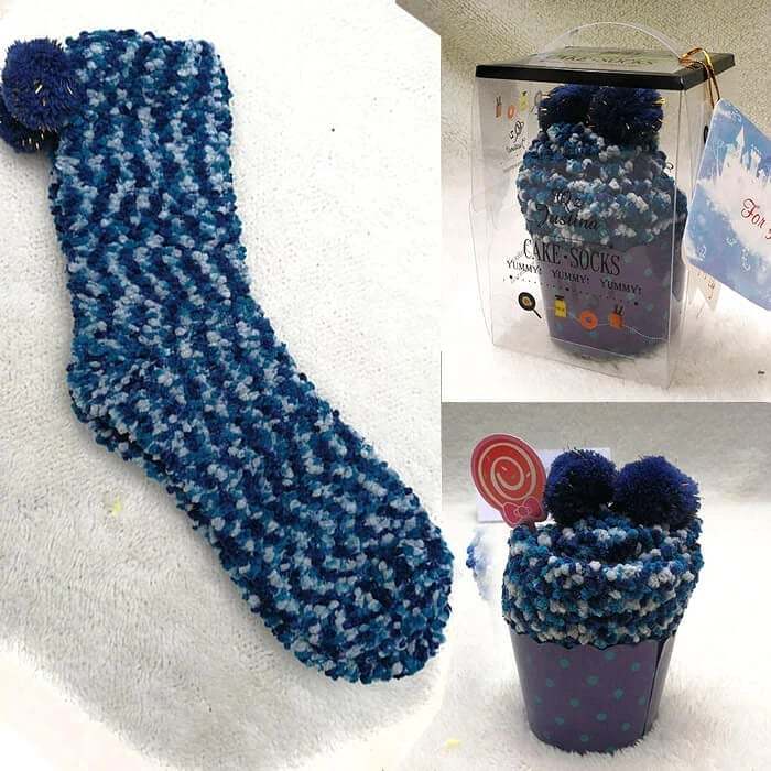 Winter Fuzzy Slipper Socks WIth Gift Box