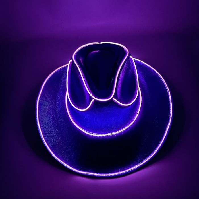 Hot SaleFlashing Blinky Lights Cowboy Hat For Women And Men