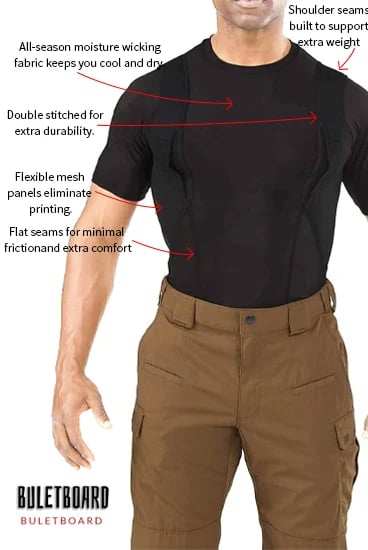 MEN/WOMEN'S CONCEALED HOLSTER T-SHIRT