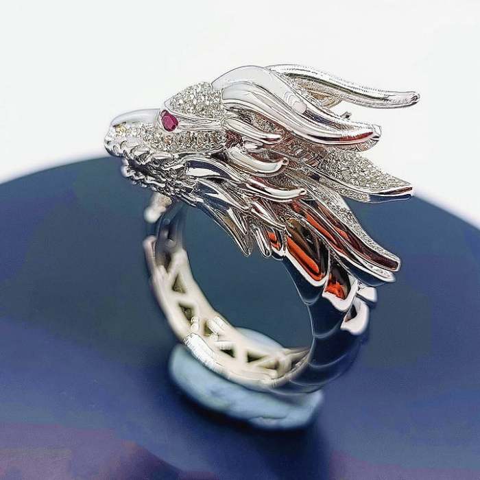 Handmade Dragon Silver Ring