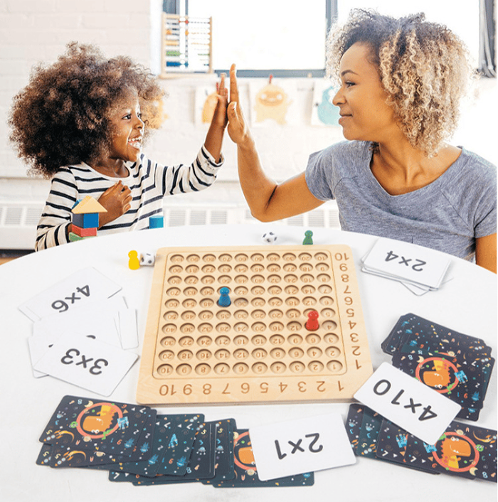 Wooden Montessori Multiplication Board Game