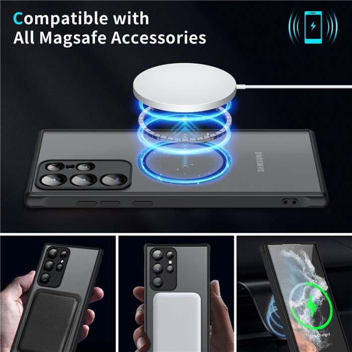 Translucent Magnetic Shockproof Case For Samsung