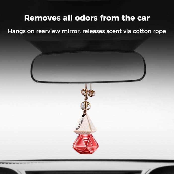 Car perfume glass crystal decoration pendant