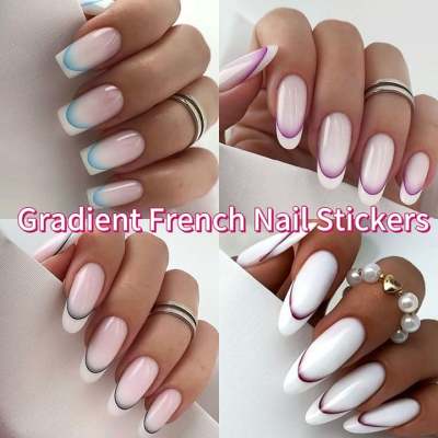 2024 Gradient French Nail Stickers