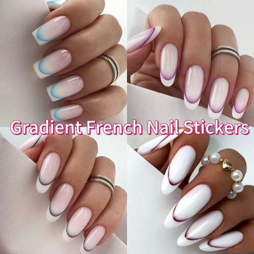 2024 Gradient French Nail Stickers
