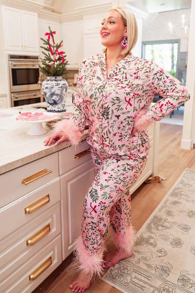 PINK CHRISTMAS HEIDI CUTE PAJAMAS