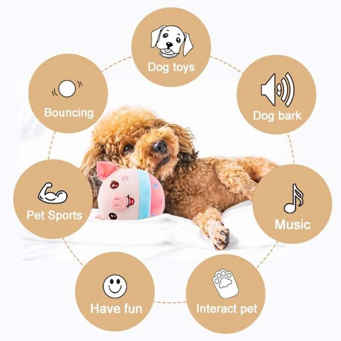 Active Moving Pet Plush Toy