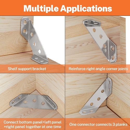 Multifunctional corner bracket three-sided fixed angle furniture connector