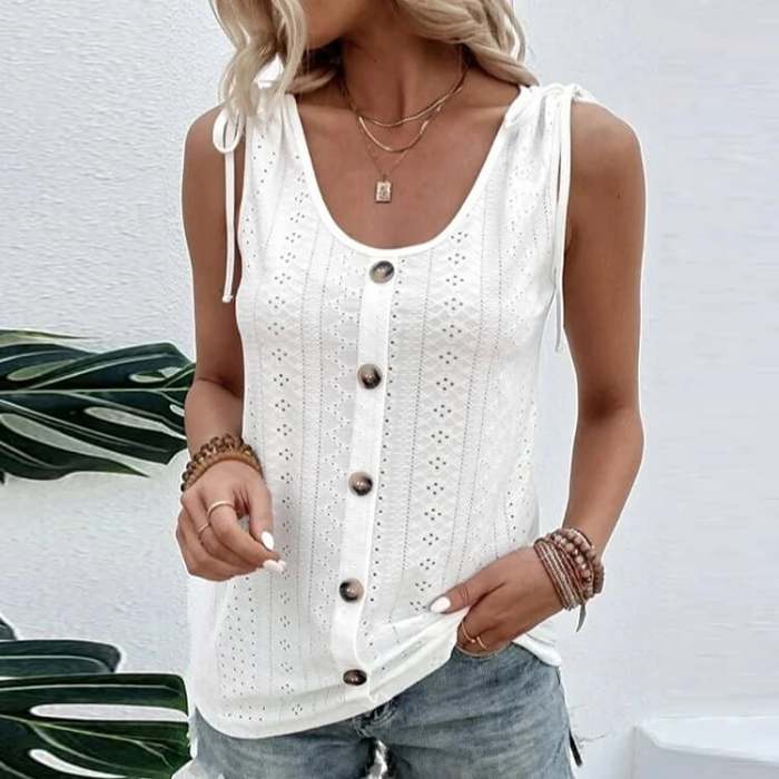 plus size solid color U-neck back heart T-shirt