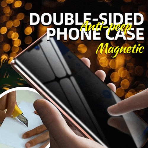 Magnetic Tempered Glass Double-sided Phone Case For Samsung