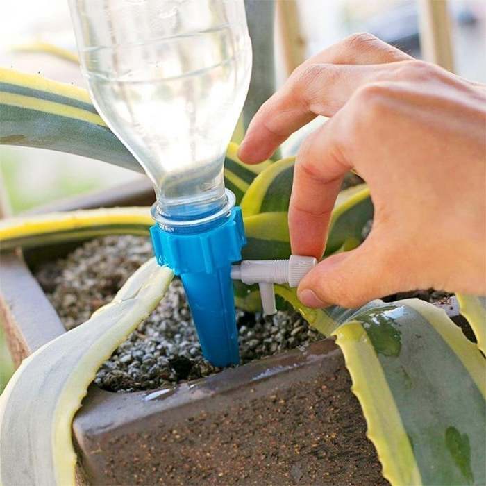 Watering System For Potted PlantsGood gardening helper!