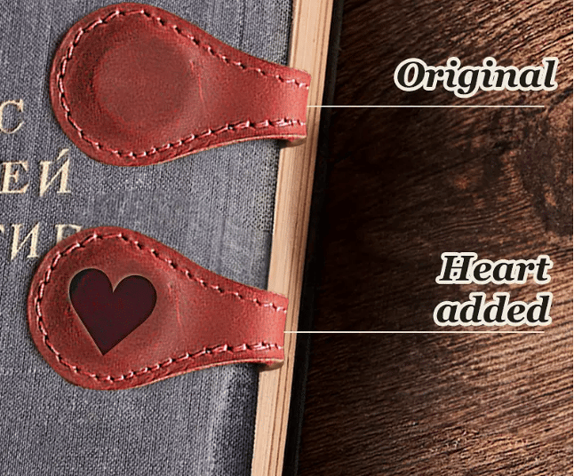TimelessMark–Personalized Magnetic Leather Bookmark