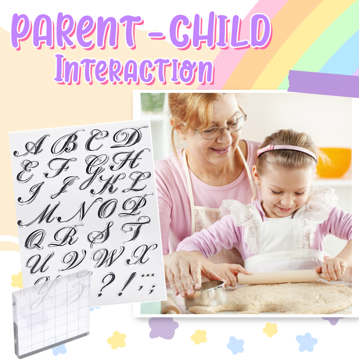 Fondant Cake Letter Stamps Kit