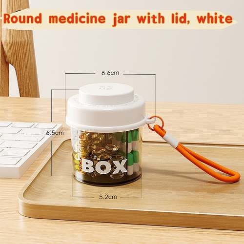 Portable Medicine Jar With Lid