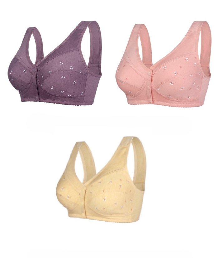 New Design for Senior Front Closure Cotton Bra