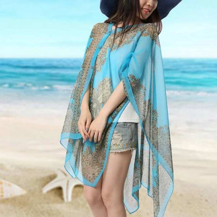 French sun protection shawl