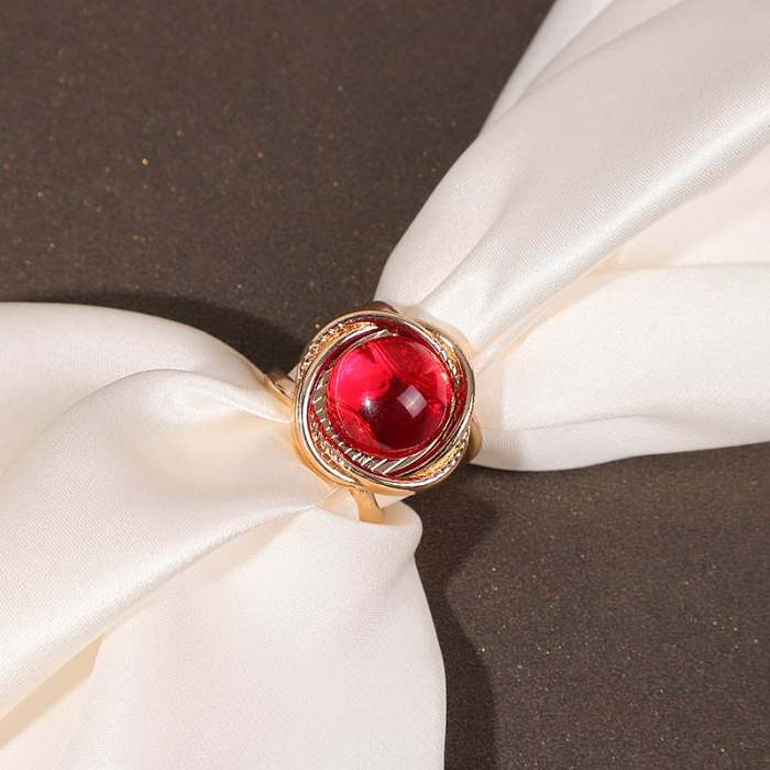 Women's Elegant Pearl Floral Scarf Ring Clip