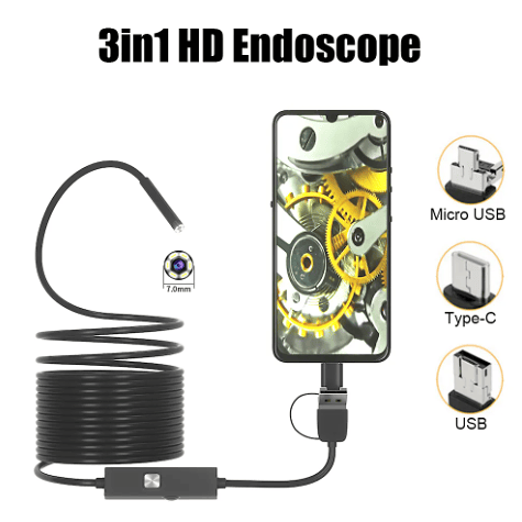 2024 hot-selling high-definition three-in-one endoscope