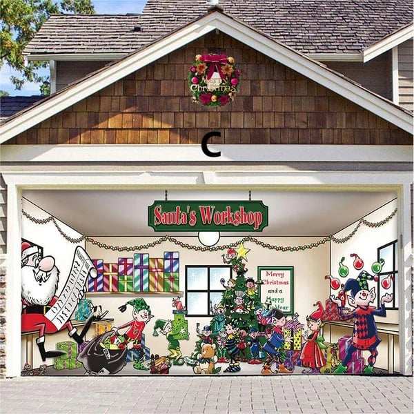 Christmas 2024 Garage Door Decoration