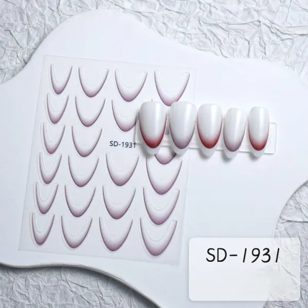 2024 Gradient French Nail Stickers