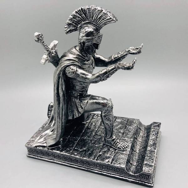 Greece commander statue desk decoration pen holder