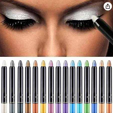 15 Color Highlighter Eyeshadow Pencil Glitter Eye Shadow Eyeliner Pen