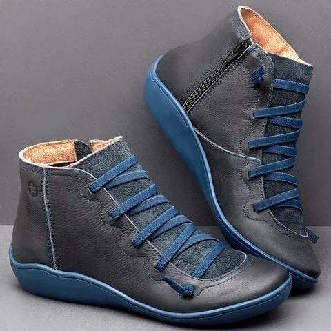 Comfortable leather arch support boots