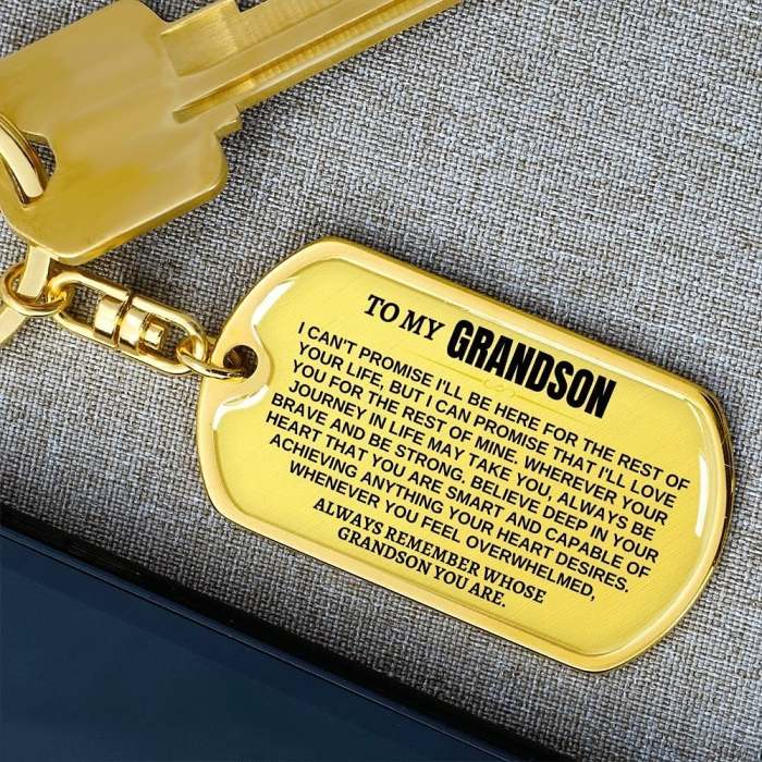 To My Grandchildren - Remember Whose Grandchildren You Are - Unique Keychain