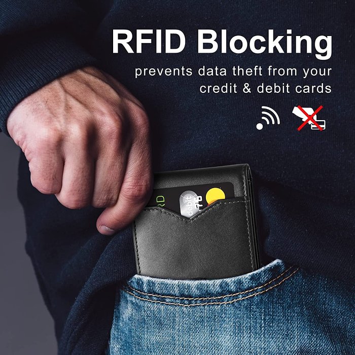 LAST DAY PROMOTION SAVE $20 Mens Slim Wallet Rfid Blocking