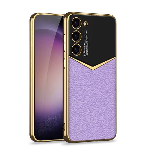 Electroplated Leather Case For Samsung S24 Ultra