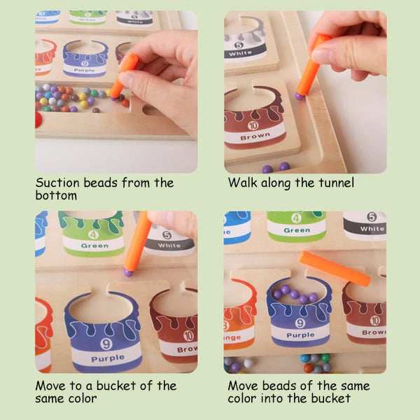 Magnetic Color and Number Maze - Buy 2 Free Shipping