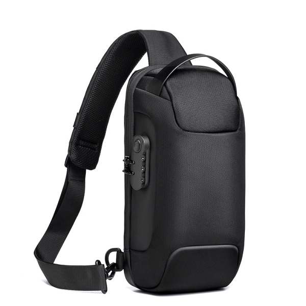 New Carbon Fiber Streamline Anti-Theft Sling Bag
